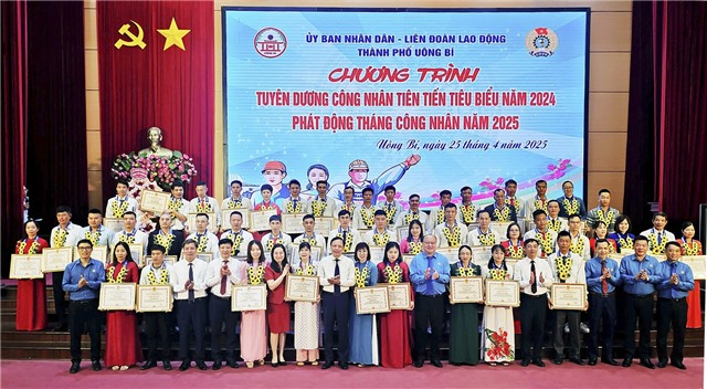Uông Bí phát động Tháng Công nhân và tuyên dương công nhân tiêu biểu
