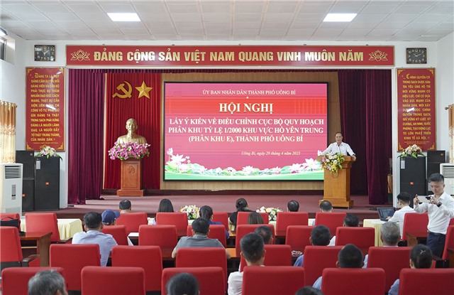 Uông Bí lấy ý kiến Nhân dân về điều chỉnh cục bộ Quy hoạch phân khu Hồ Yên Trung