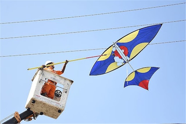 Nghiêm cấm hành vi thả diều và câu cá gần đường dây điện