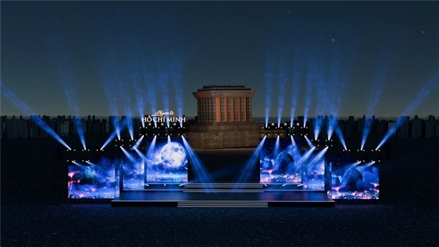Trình diễn nghệ thuật tại Quảng trường Ba Đình vào tối 18/5 kỷ niệm sinh nhật Bác Hồ