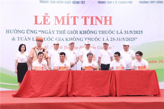 Mít tinh hưởng ứng Ngày Thế giới không thuốc lá và Tuần lễ Quốc gia không thuốc lá 