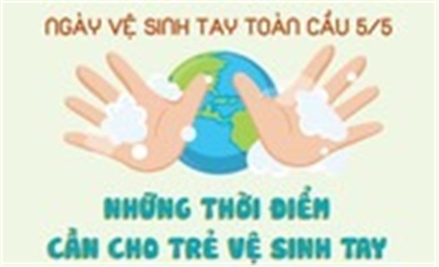 Ngày vệ sinh tay toàn cầu 5/5: Bạn đã biết vệ sinh tay đúng cách cho trẻ?