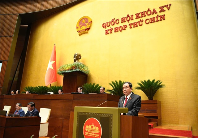 Phát biểu khai mạc Kỳ họp thứ 9 của Chủ tịch Quốc hội Trần Thanh Mẫn