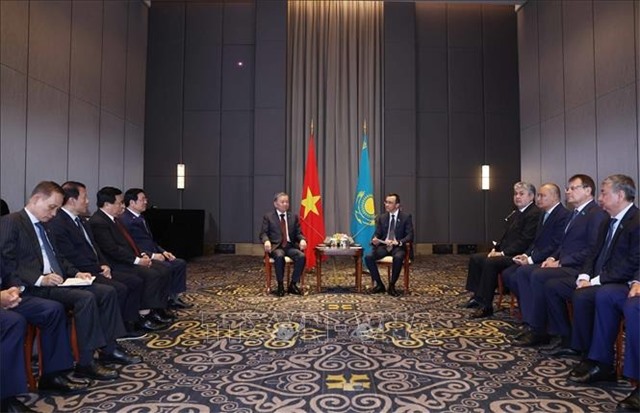 Tổng Bí thư Tô Lâm hội kiến Chủ tịch Thượng viện Cộng hòa Kazakhstan