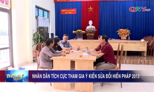 Nhân dân tích cực tham gia ý kiến sửa đổi Hiến pháp 2013