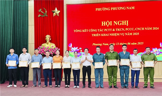 Phường Phương Nam tổng kết công tác PCTT, TKCN, PCCC năm 2024, triển khai nhiệm vụ năm 2025
