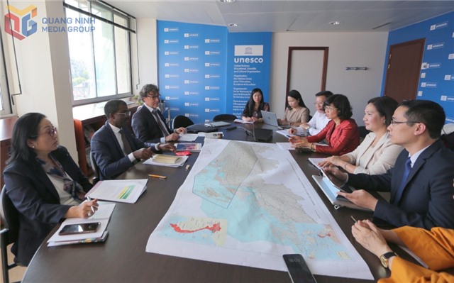 Đoàn công tác của tỉnh Quảng Ninh cùng Ủy ban Quốc gia UNESCO Việt Nam vận động Hồ sơ Yên Tử tại Pháp