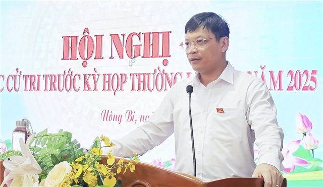 Đại biểu HĐND tỉnh tiếp xúc với đại biểu cử tri phường Phương Đông, Phương Nam, xã Thượng Yên Công
