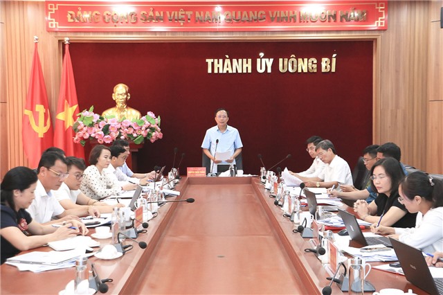 Ban Thường vụ Đảng ủy phường Uông Bí tổ chức Hội nghị BTV mở rộng 