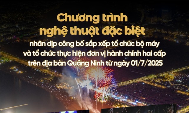 Chương trình nghệ thuật đặc biệt công bố chính quyền hai cấp tỉnh Quảng Ninh