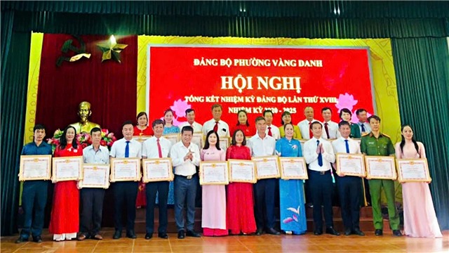 Hội nghị Tổng kết Đảng bộ phường Vàng Danh, nhiệm kỳ 2020-2025