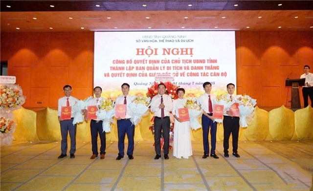 Sở Văn hóa, Thể thao và Du lịch tỉnh Quảng Ninh công bố quyết định về công tác cán bộ tại Ban Quản lý Di tích và Danh thắng 