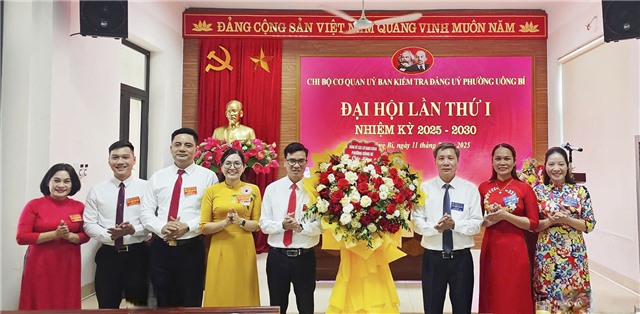 Đại hội Chi bộ cơ quan Ủy ban Kiểm tra Đảng ủy phường Uông Bí lần thứ nhất nhiệm kỳ 2025-2030 