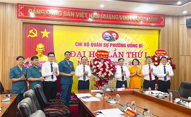 Đại hội chi bộ quân sự phường Uông Bí lần thứ I, nhiệm kỳ 2025 - 2030