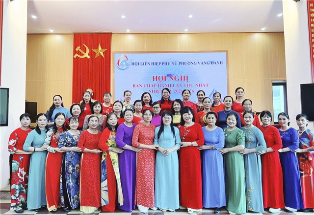 Hội nghị Ban Chấp hành Hội Liên hiệp Phụ nữ phường Vàng Danh lần thứ nhất