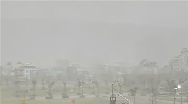 Quảng Ninh có xuất hiện mưa đá do ảnh hưởng của bão