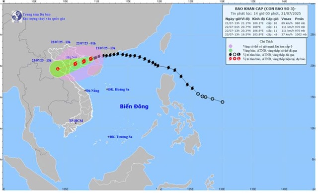 TIN BÃO KHẨN CẤP: Cơn bão số 3 (WIPHA)