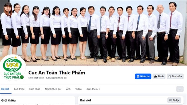 Cảnh báo mạo danh Cục An toàn thực phẩm trên mạng xã hội