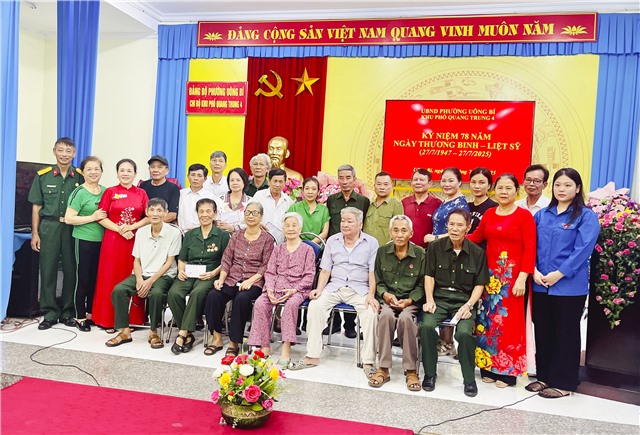 Khu phố Quang Trung 4 gặp mặt kỷ niệm 78 năm Ngày Thương binh – Liệt sỹ