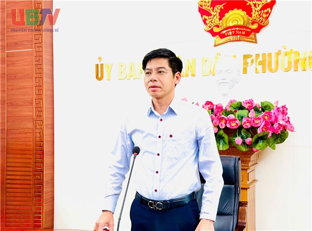 UBND phường Uông Bí giao ban thường kỳ tháng 7/2025