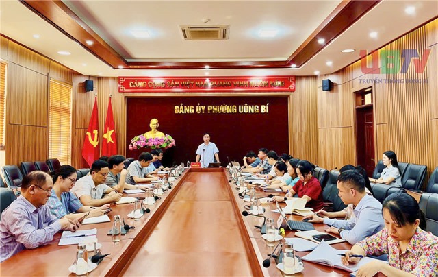 Giao ban các cơ quan chuyên trách tham mưu, giúp việc Đảng ủy, Trung tâm Chính trị, MTTQ và các đoàn thể chính trị - xã hội phường Uông Bí 