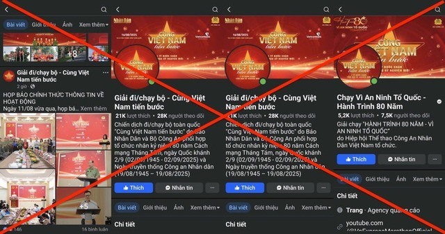 Cảnh báo hàng loạt fanpage mạo danh chiến dịch 'Cùng Việt Nam tiến bước'