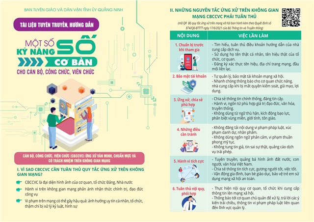 MỘT SỐ KỸ NĂNG SỐ CƠ BẢN CHO CÁN BỘ, CÔNG CHỨC, VIÊN CHỨC