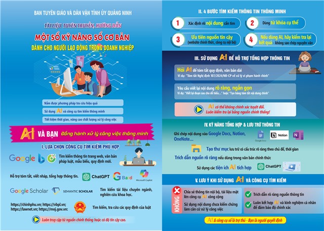 MỘT SỐ KỸ NĂNG SỐ CƠ BẢN DÀNH CHO NGƯỜI LAO ĐỘNG TRONG DOANH NGHIỆP