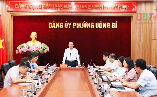 Hội nghị Thường trực Đảng ủy phường Uông Bí tuần thứ 34