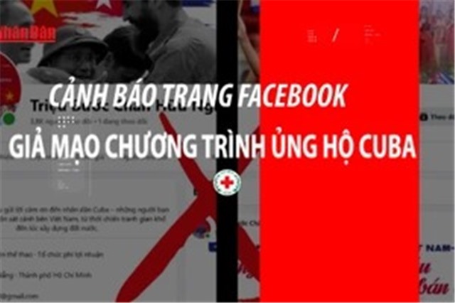 [Video] Cảnh báo trang Facebook giả mạo chương trình ủng hộ Cuba