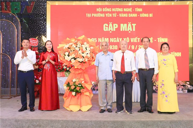 Hội đồng hương Nghệ Tĩnh phường Uông Bí, Vàng Danh, Yên Tử gặp mặt kỷ niệm 45 năm ngày thành lập