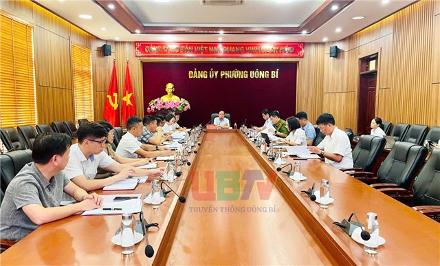 Hội nghị Ban Thường vụ Đảng ủy phường Uông Bí