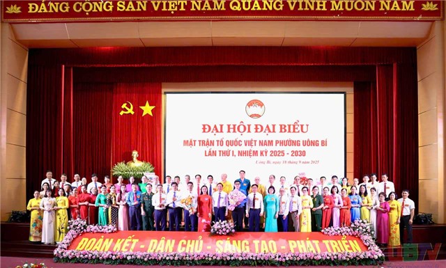 Đại hội đại biểu MTTQ Việt Nam phường Uông Bí lần thứ I, nhiệm kỳ 2025- 2030 thành công tốt đẹp
