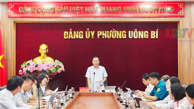 Hội nghị Thường trực Đảng ủy phường Uông Bí tuần thứ 39