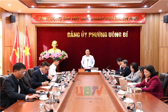 Hội nghị thường trực Đảng ủy phường Uông Bí tuần thứ 3, năm 2026