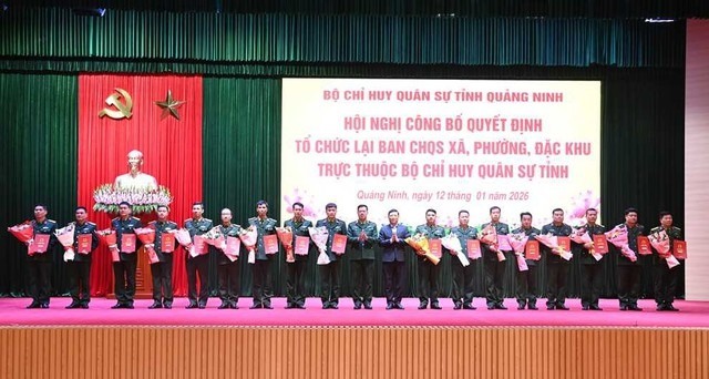 Tổ chức lại Ban Chỉ huy quân sự cấp xã: Bổ nhiệm 54 Chỉ huy trưởng