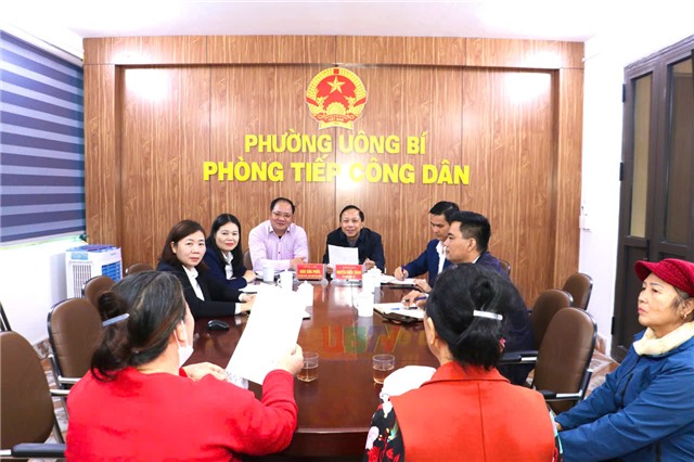 Lãnh đạo phường Uông Bí tiếp công dân định kỳ