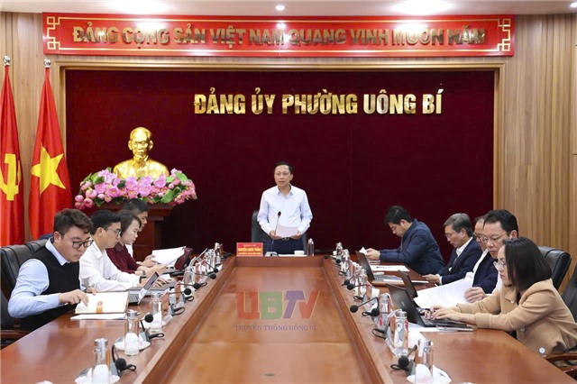 Hội nghị Thường trực Đảng ủy phường Uông Bí tuần thứ 04