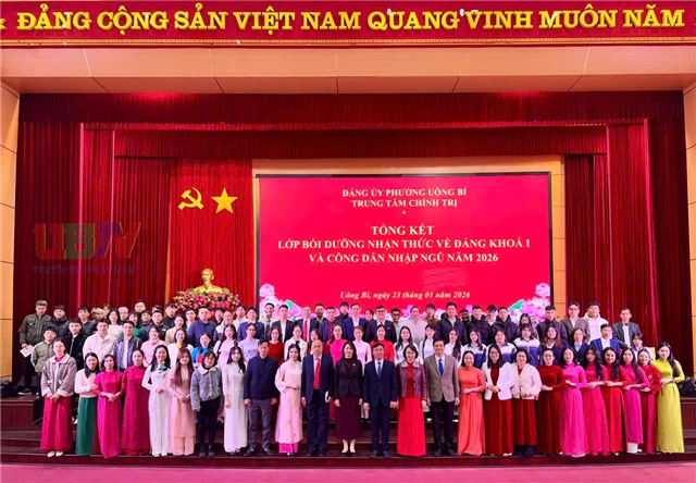 Bế giảng lớp bồi dưỡng nhận thức về Đảng khóa I và lớp nhận thức về Đảng cho công dân nhập ngũ năm 2026