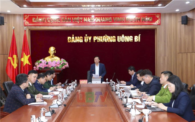 Đảng ủy phường Uông Bí Giao ban công tác nội chính quý I/2026