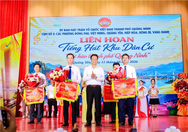ĐỘI VĂN NGHỆ PHƯỜNG UÔNG BÍ XUẤT SẮC ĐOẠT GIẢI NHÌ TOÀN ĐOÀN TẠI LIÊN HOAN TIẾNG HÁT KHU DÂN CƯ NĂM 2026 – CỤM SỐ 2 