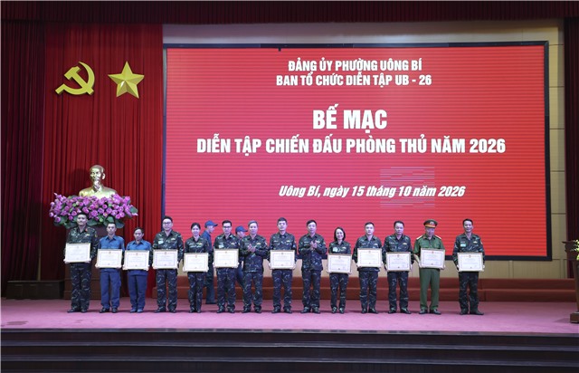 Bế mạc diễn tập chiến đấu phòng thủ năm 2026
