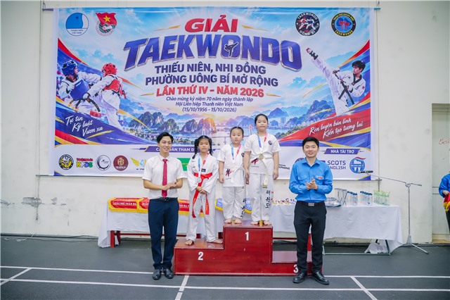 Sôi nổi Giải Taekwondo thiếu niên, nhi đồng phường Uông Bí mở rộng  lần thứ IV năm 2026