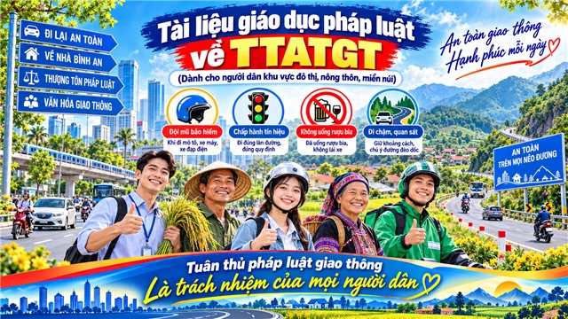 Tài liệu giáo dục pháp luật về TTATGT (Dành cho người dân khu vực đô thị, nông thôn, miền núi)