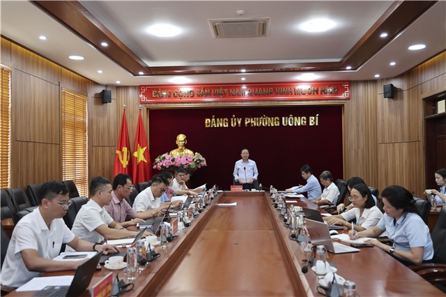 Đảng ủy phường Uông Bí tập trung chỉ đạo các nhiệm vụ trọng tâm tháng 11