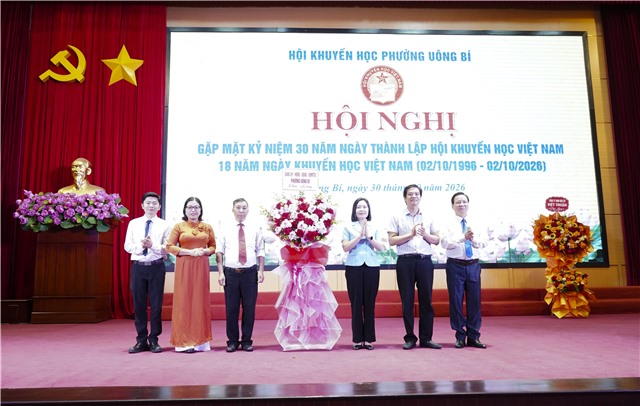 HỘI KHUYẾN HỌC PHƯỜNG UÔNG BÍ  GẶP MẶT KỶ NIỆM 30 NĂM THÀNH LẬP HỘI KHUYẾN HỌC VIỆT NAM 