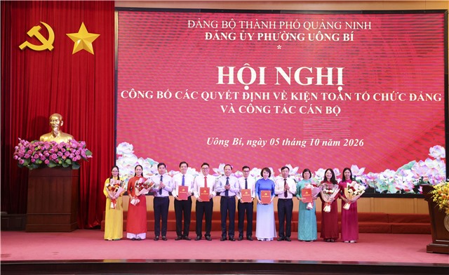 Hội nghị công bố các quyết định về kiện toàn tổ chức Đảng và công tác cán bộ