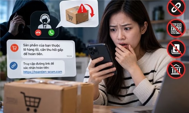 Giả danh thu hồi hàng, hoàn tiền để lừa người mua trực tuyến