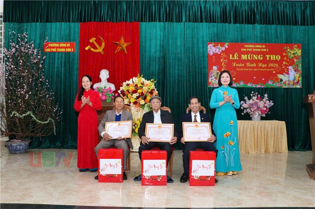 Khu Thanh Sơn 2 mừng thọ người cao tuổi xuân Bính Ngọ 2026