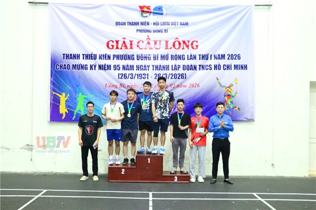 Giải Cầu lông thanh thiếu niên phường Uông Bí mở rộng lần thứ I, năm 2026 thành công tốt đẹp
